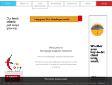 Tablet Screenshot of mortgagesupport.net